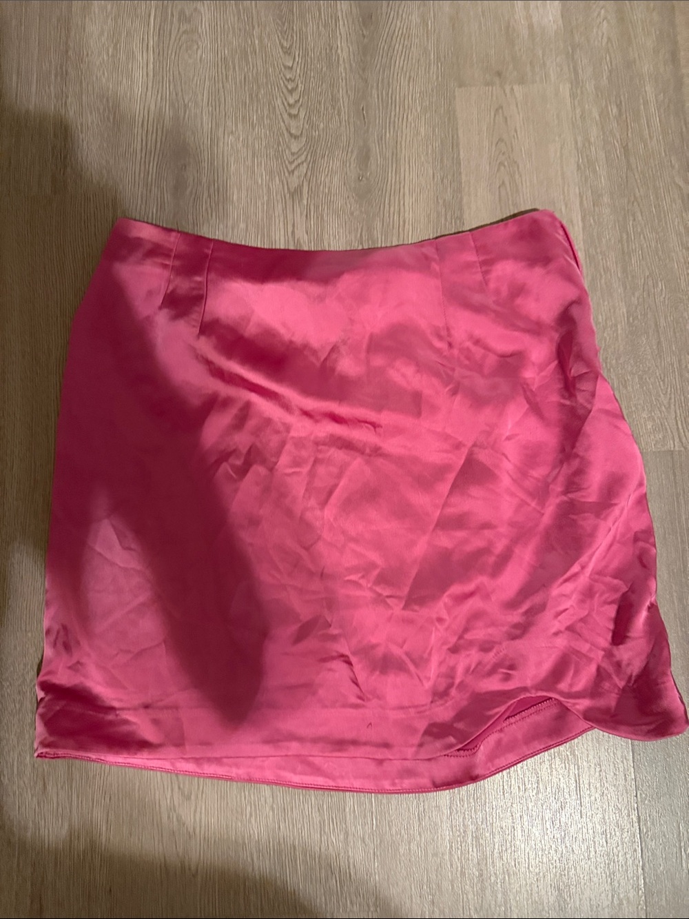 GB girls Fuchsia Satin Mini Skirt